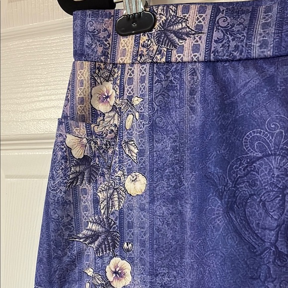 Blue / Purple Athletic Skorts with Floral Detail Pattern; Golf, Pickleball; NWOT - Picture 4 of 10